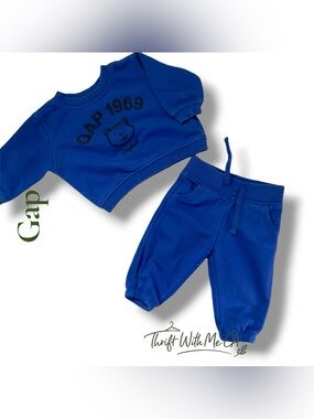 GAP Royal Blue Sweatshirt and Joggers Set